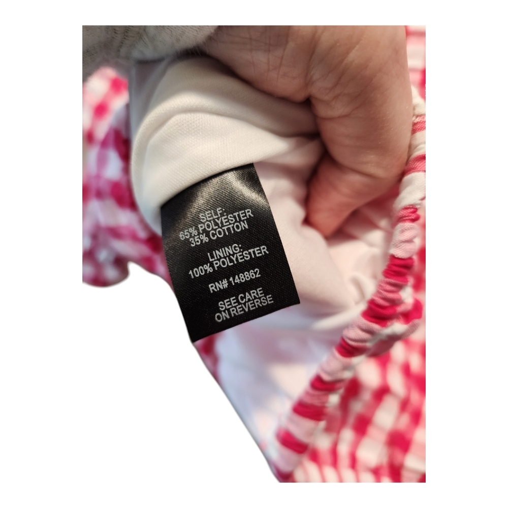 Torrid Pink Gingham Blouse - Picture 2 of 6